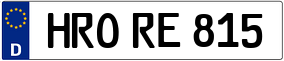 Trailer License Plate